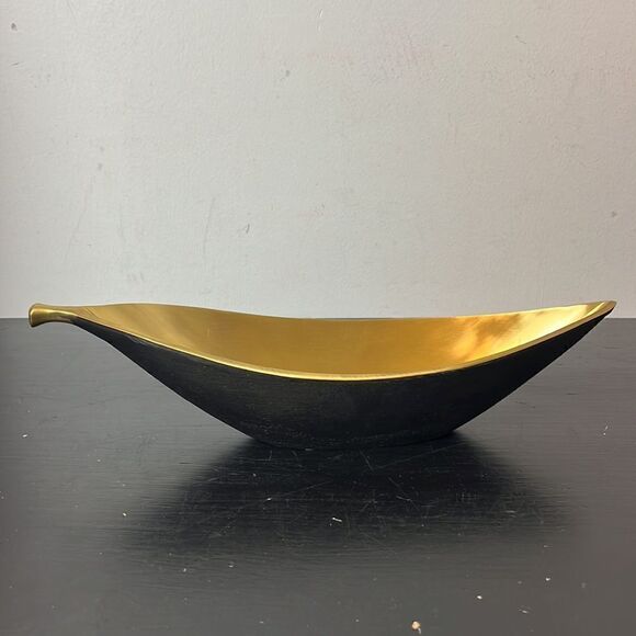 Williams Sonoma Olive leaf brass small tray - Picture 3 of 11